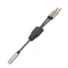 ADAPTADOR,MANHATTAN.356121, AUDIO 3.5MM 1 H A 2 M, 15CM, CABLE QUE DIVIDE AUDIO PARA AUDIFONO Y MIC, ALUMINIO PLATEADO MANHATTAN