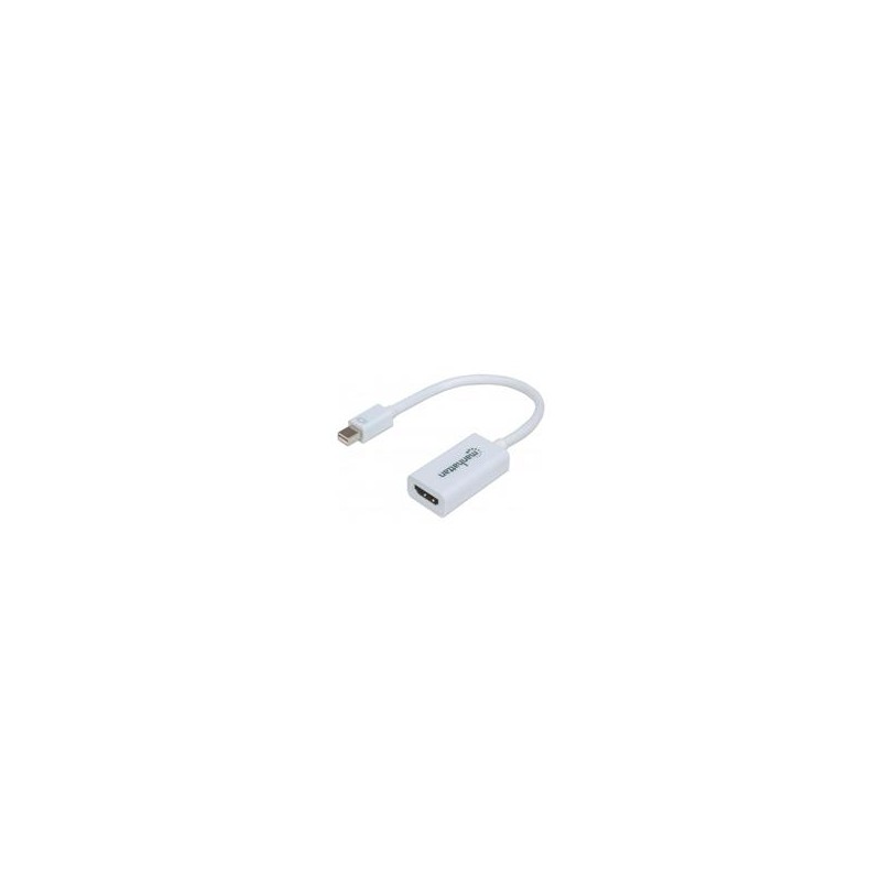 CABLE  ADAPTADOR,MANHATTAN,151399, DISPLAYPORT MINI M A HDMI H BL 1080P MANHATTAN 151399