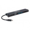DOCKING,MANHATTAN,152631,4-1,USB-C A HDMI VGA 2 USB 3.1 LECTOR TARJETAS SD M-H MANHATTAN 152631