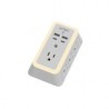 CARGADOR DE PARED ACTECK ENERGON LUMINA CP515  /  11 EN 1  /  7 X TOMACORRIENTE  /  2 USB  /  2 TIPO C  /  RESISTENTE AL FUEGO  