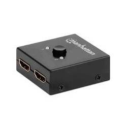 SWITCH HDMI,MANHATTAN,207850, 4K@60HZ, BIDIRECCIONAL 2:1 MANHATTAN 207850