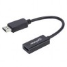 ADAPTADOR DISPLAYPORT,MANHATTAN,151634, M A HDMI H, CABLE 15CM 1080P MANHATTAN 151634