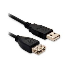 CABLE  BROBOTIX USB V2.0 EXT .90 CMS  NEGRO  BROBOTIX 054320