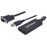 CONVERTIDOR VIDEO,MANHATTAN,152426, SVGA+AUDIO USB A HDMI MANHATTAN 152426