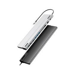 DOCKING STATION HUB ACTECK PORT X DH690  /  USB C  /  14 PUERTOS  /  5X USB A - 2X USB C - HDMI - VGA - RJ45 - 3.5 MM - SD - MIC