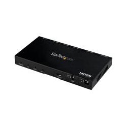 SPLITTER HDMI DE 2 PUERTOS 1X2 DE AUDIO Y VIDEO HDMI 2.0 4K 60HZ CON ESCALADOR Y EXTRACTOR DE AUDIO 3.5MM / SPDIF - 1 ENTRADA Y 