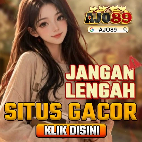 Banner AJO89 dengan palet emas dan cokelat